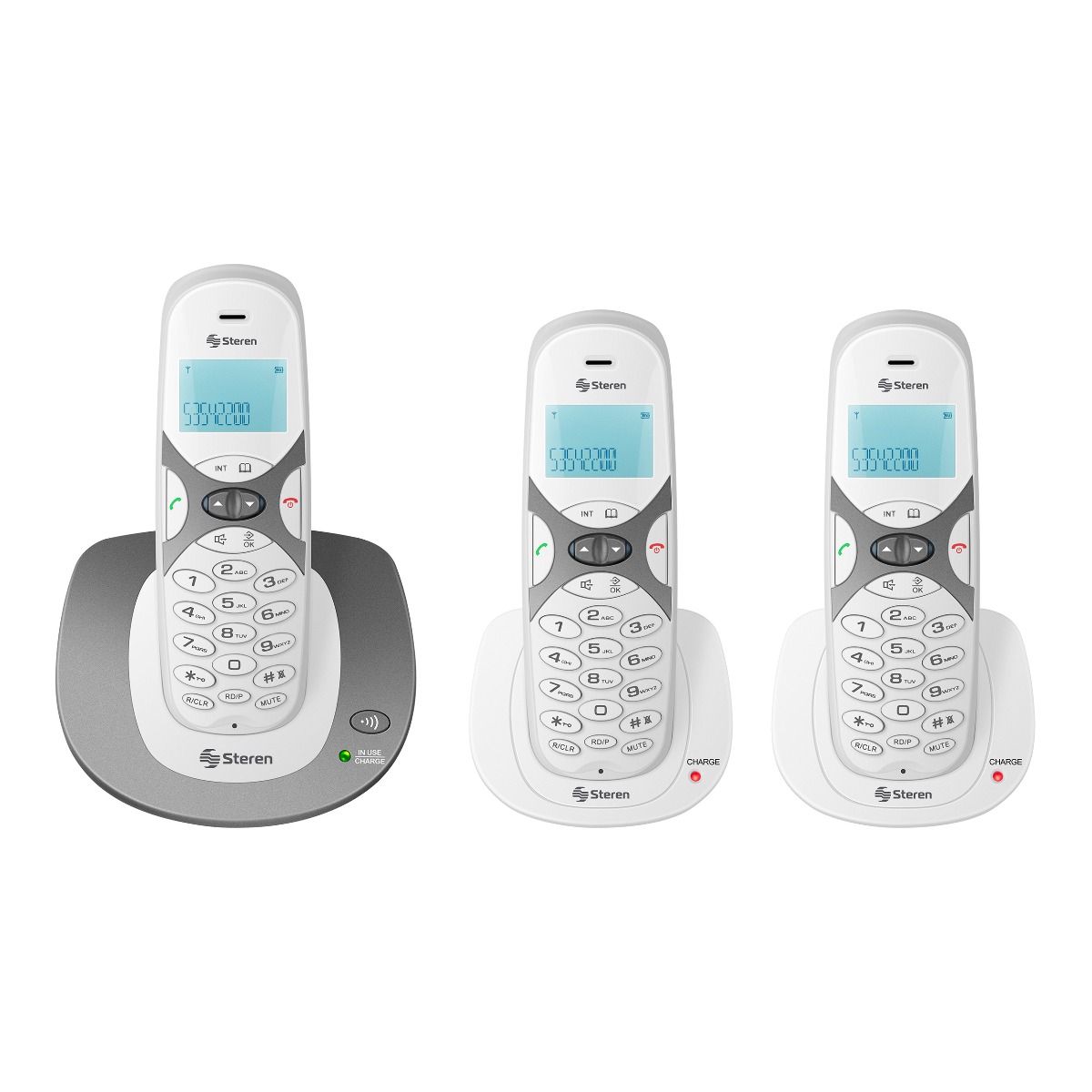 Teléfono Inalámbrico de 2.4 GHz Panasonic con Identificador de llamadas,  Contestadora Digital y 50 números en memoria.