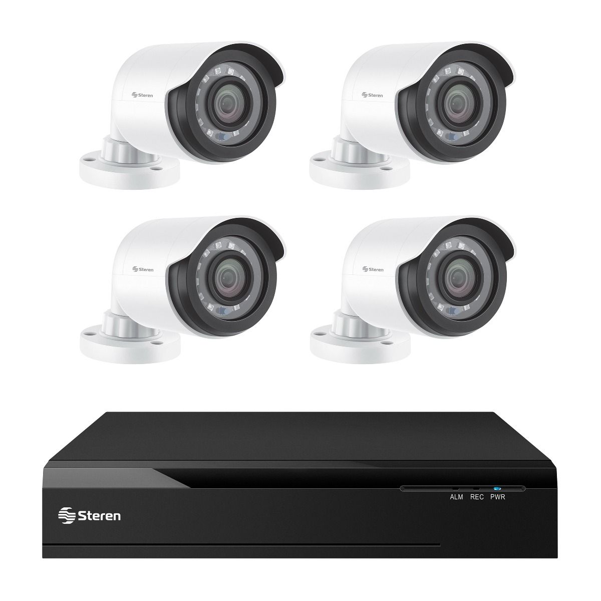 Sistema de seguridad con DVR pentahíbrido de 8 can