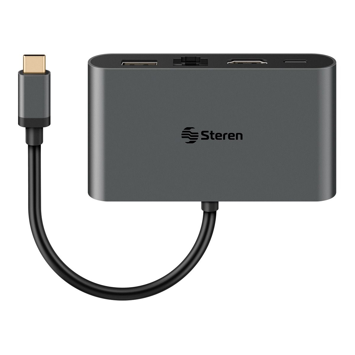 cerca Matrona Mirar Adaptador USB C a HDMI / USB 3.0 / USB C / Ethernet RJ4