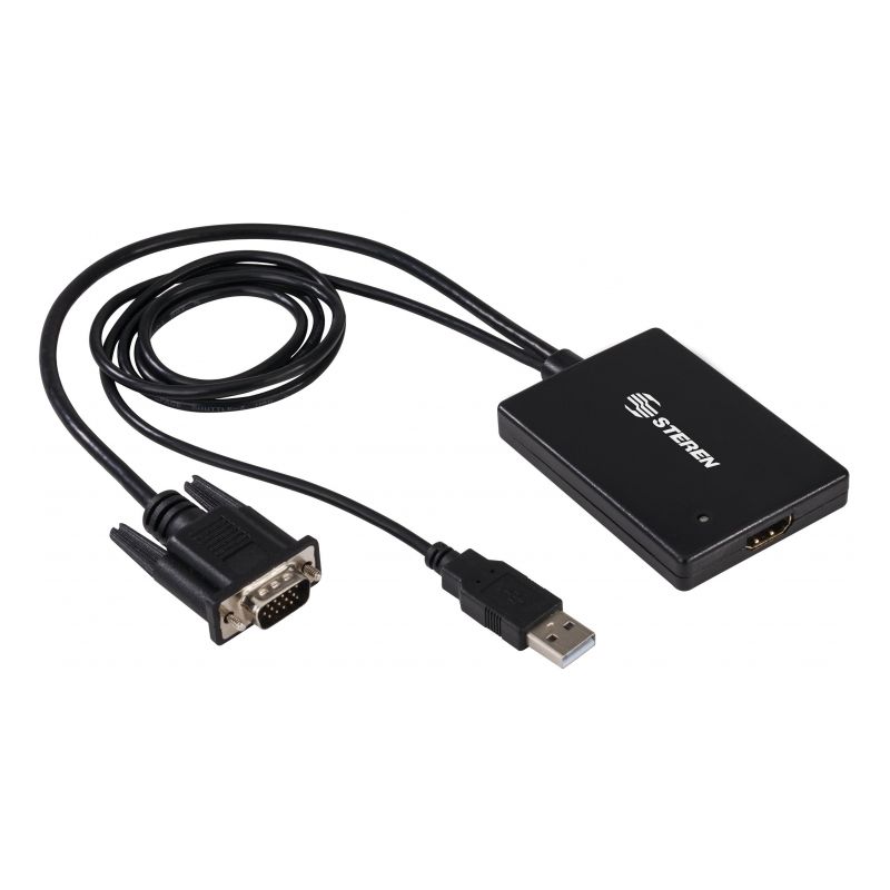lista chisme carbohidrato Adaptador de VGA a HDMI con Audio USB en Venta | Steren Tienda en Línea