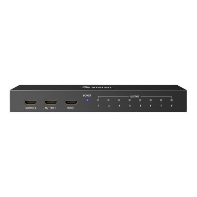 Splitter con amplificador HDMI Full HD de 8 salidas
