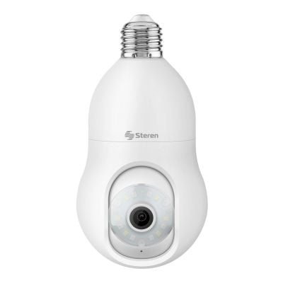 Cámara de seguridad Wi-Fi* 3 Mpx robotizada con seguidor de movimiento para socket