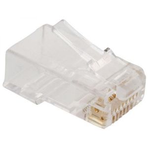 Plug RJ45 de 8 contactos CAT 5e, para cable redondo