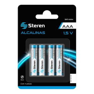 Cargador de pilas AA y AAA Steren. Incluye 4 pilas AA recargables. Steren  CRG-015