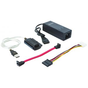 Adaptador/convertidor USB a SATA/IDE para disco duro de 3.5" o 2.5"