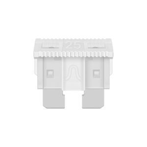 Fusible automotriz de 32 V y 25 A, transparente