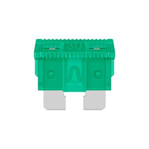 Fusible automotriz de 32 Vcc  30 A, verde