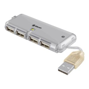 Mini HUB USB ultra delgado de 4 puertos.