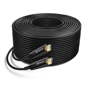 Cable HDMI 4K de fibra óptica, 50 m