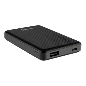 Power Bank de 5,000 mAh, texturizada color negro