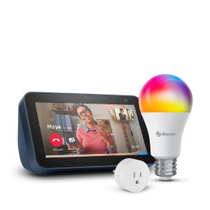 Pantalla inteligente con Alexa y cámara de 2 MPx (2da Gen) más foco Wi-Fi más Contacto Wi-Fi (ECHO SHOW 5 AZ / SHOME-120 / SHOME-100)