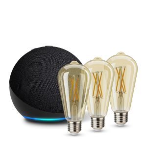 Alexa ECHO DOT 5ª Gen más Focos LED vintage Wi-Fi (ECHO DOT 5 GEN NE / SHOME-124/3)
