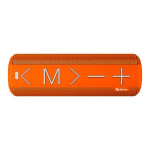Bocina Bluetooth* tipo mini torre con reproductor microSD y radio FM, naranja