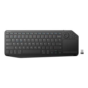 Teclado Bluetooth*/ RF con touchpad, multidispositivo con batería recargable