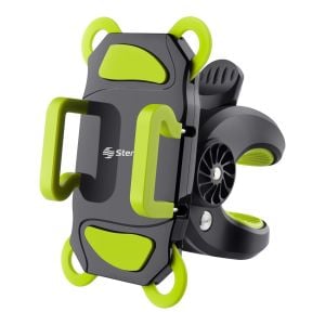 Soporte para celular con sujeción en manubrio color verde