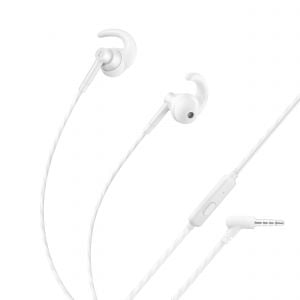 Audífonos manos libres Sport con auriculares rubber color blanco