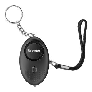 Alarma personal de 120 dB, con linterna LED color negro