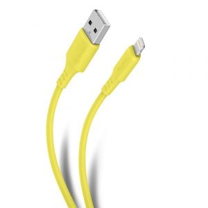 Cable USB a Lightning de 2 m color amarillo