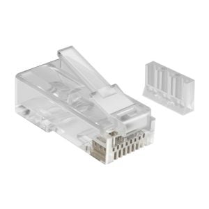 Plug RJ45 de 8 contactos CAT 6A, para cable redondo