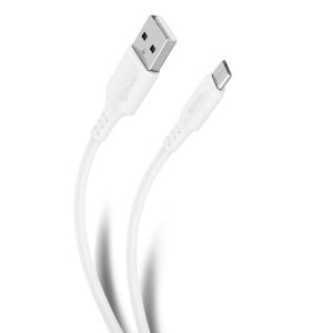 Cable USB a micro USB de 2 m color blanco