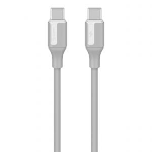 Cable USB C de 2 m 65 W, color gris