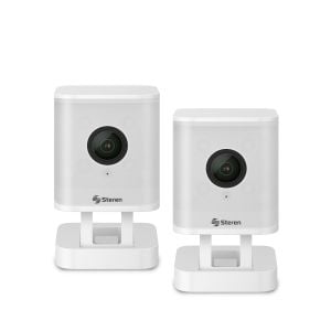 2 mini cámaras de seguridad Wi-Fi 6, 4 Mpx fijas, doble banda