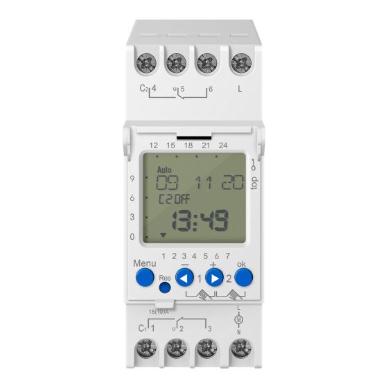 Temporizador timer digital industrial de 44 eventos y