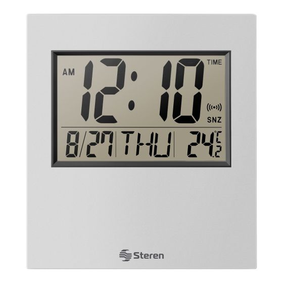 Reloj digital con alarma y termometro