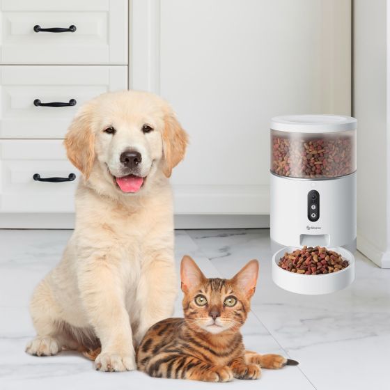 Insignia desmayarse ataque Dispensador Wi-Fi de alimento para mascotas con cámara
