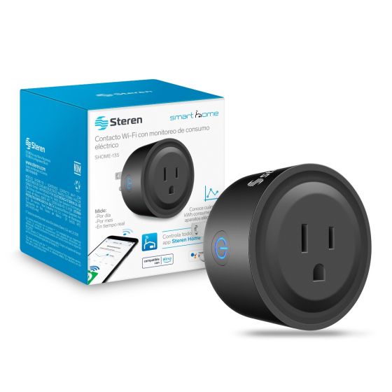 Contacto Wi-Fi* con medidor de consumo