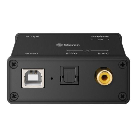 Convertidor de audio digital (USB) a analógico/digital (AUX, Coaxial o  Toslink)