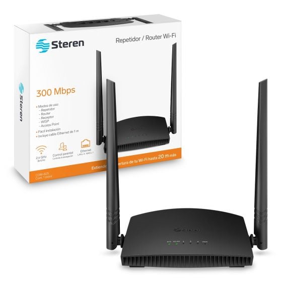 Repetidor Router Wi-Fi, 2,4 GHz (B/G/N), hasta 20 m de cobertura