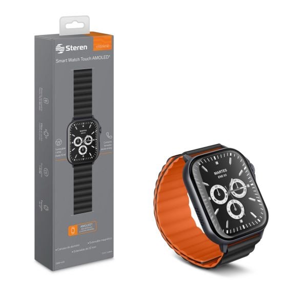 Smart Watch Bluetooth* Touch AMOLED* 2”, ATM, 22 mm